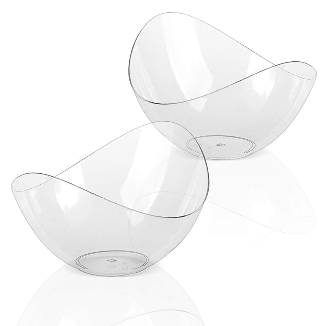 Lawei 150 Count 2 Oz Mini Dessert Cups - Plastic Dessert Bolws Dessert Plates Appetizer Serving Bowls For Party, Wedding And Mor
