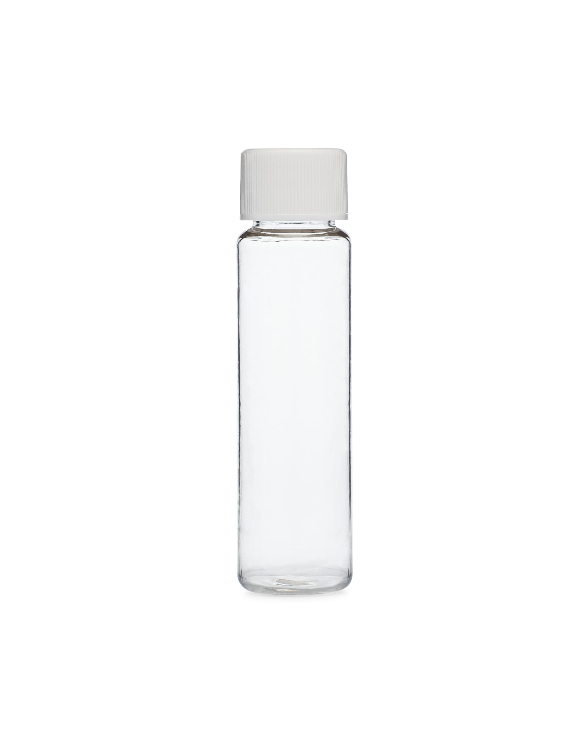 K-Kraft Refillable Bottles - Clear - Set Of 12 (1 Dozen 2-Ounce Screw-Cap Bottles)