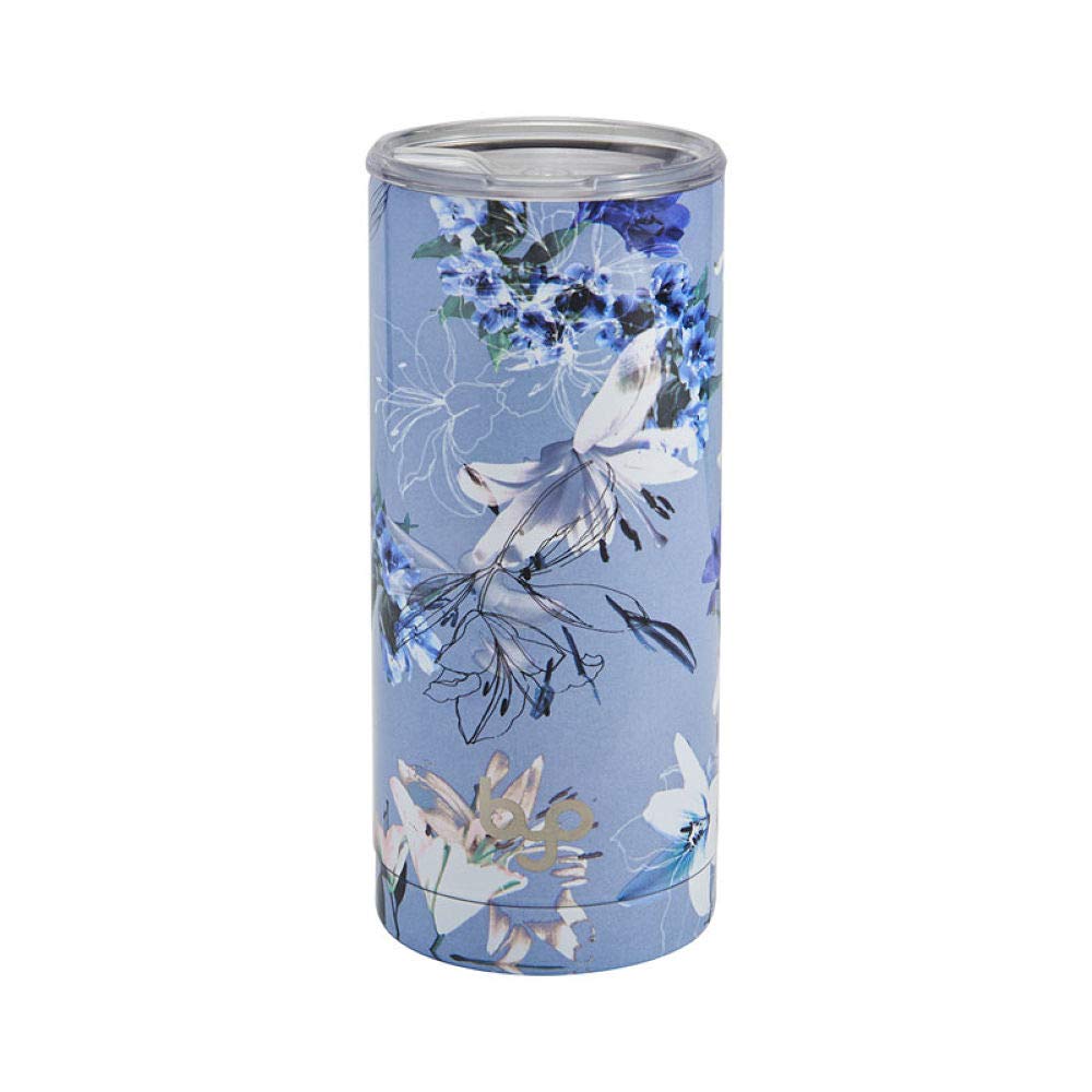 Byo By Built 20 Ounce Double Wall Stainless Steel Tumbler Pewter Lily 5237924