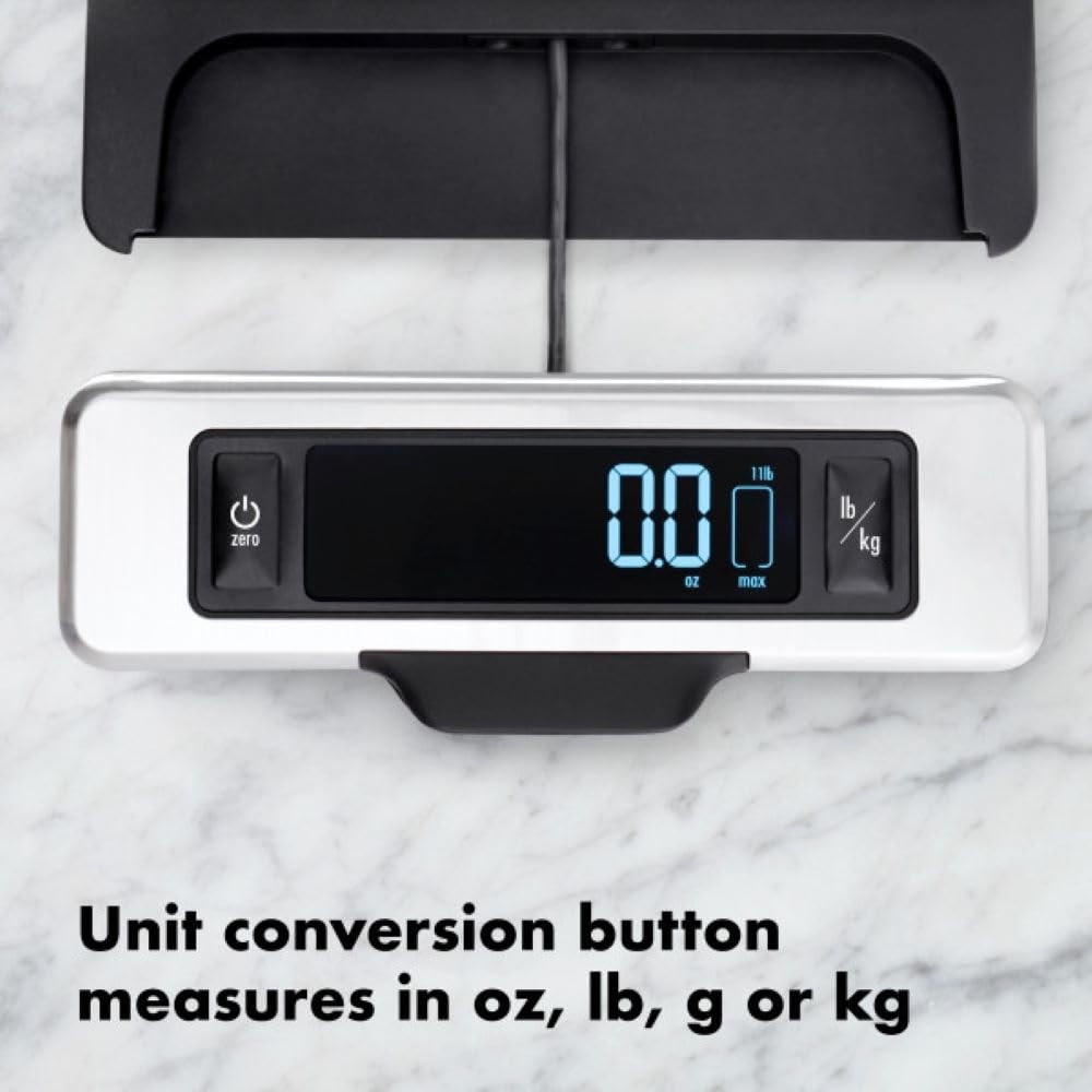 Oxo Good Grips 11-Pound Stainless Steel Food Scale With Pull-Out Display