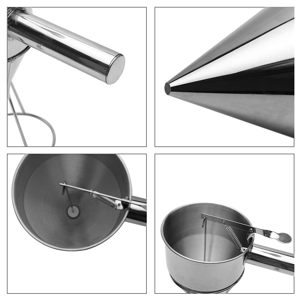 Batter Dispenser, Multipurpose 40Oz Stainless Steel Pancake Batter Funnel Dispenser With Stand Great For Pancakes, Cupcakes, Waf