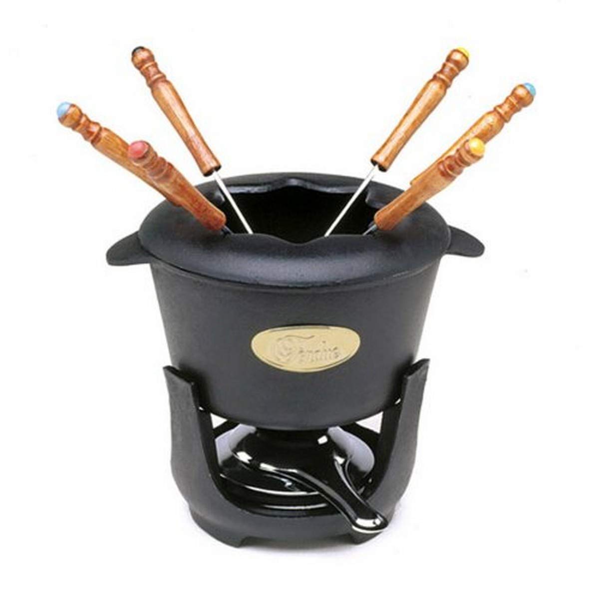 Norpro, 1 Ea Cast Iron Fondue, Black