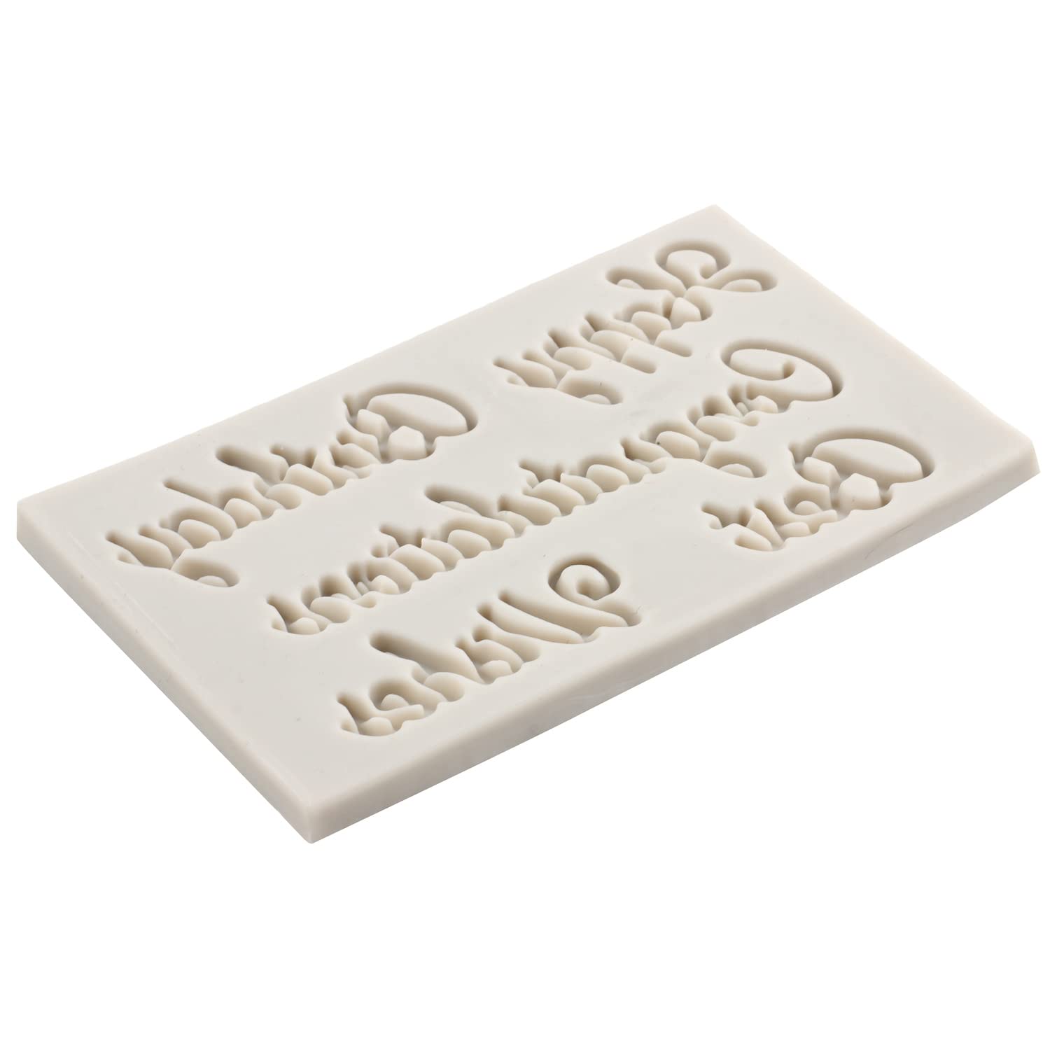 Sijiangmold Happy Birthday Silicone Molds Birthday Alphabet Fondant Silicone Mold Chocolate Molds Letters Silicone Fondant Cake