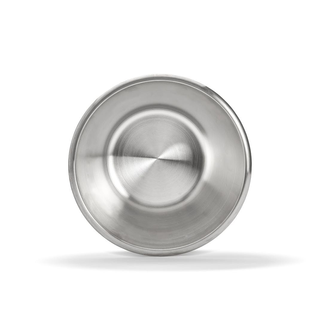 De Buyer Stainless Steel Mixing Bowl With Flat Bottom - 8   , 2 Qt - Mix, Stir, Whip, Mash, Whisk & Combine - Dishwasher Safe -
