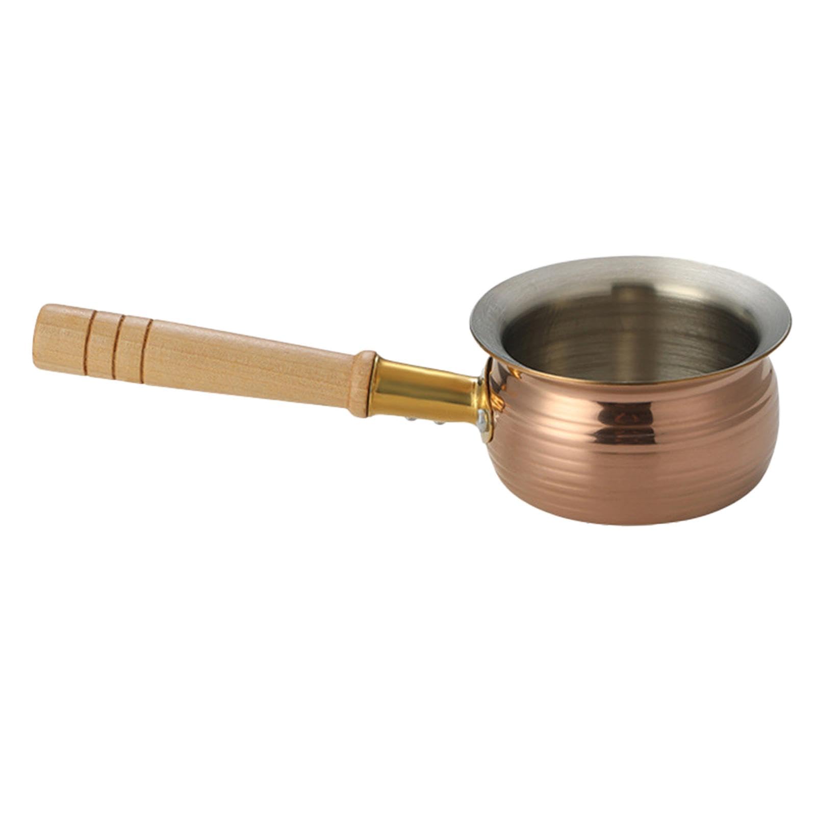 Myaddiction Nonstick Saucepan Saucepan With Long Wood Handle For Restaurant Camping Home Style C