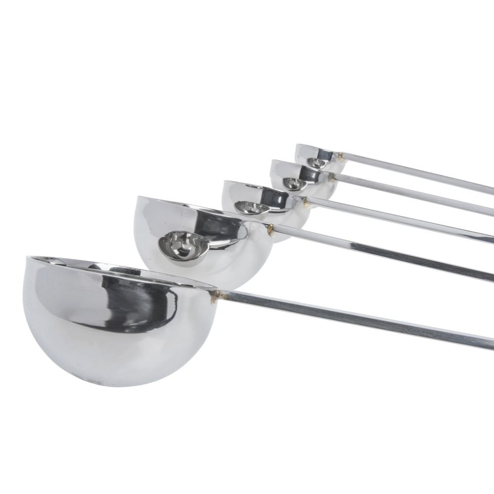 Vollrath S/S 5-Piece Long Handle Measuring Spoon Set, Silver