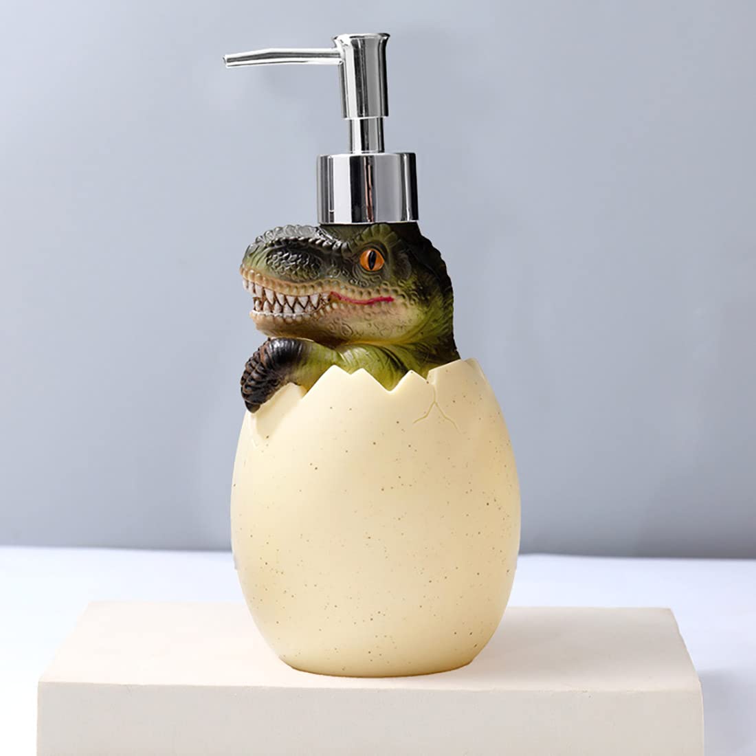 Cute Dinosaur Baby Egg Pump Lotion Dispenser Liquid Soap, Hand Soap, Shampoo, Shower Gel Refill Dispenser For Adults Kids Bathro