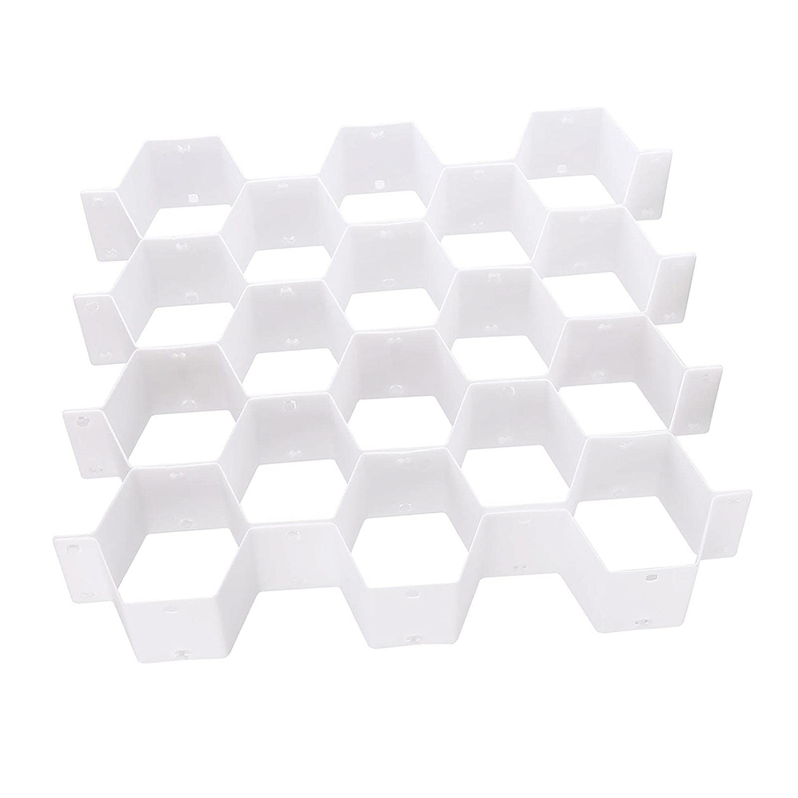 Myaddiction Honeycomb Closet Cabinet Sock Underwear Drawer Divider Organizer White