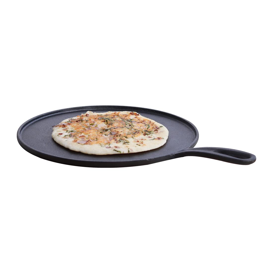 Wonderchef Forza Cast-Iron 27 Cm Dosa Tawa Pan | Pre-Seasoned Cookware | Induction Friendly | 4 Mm | With Lifetime Exchange Warr