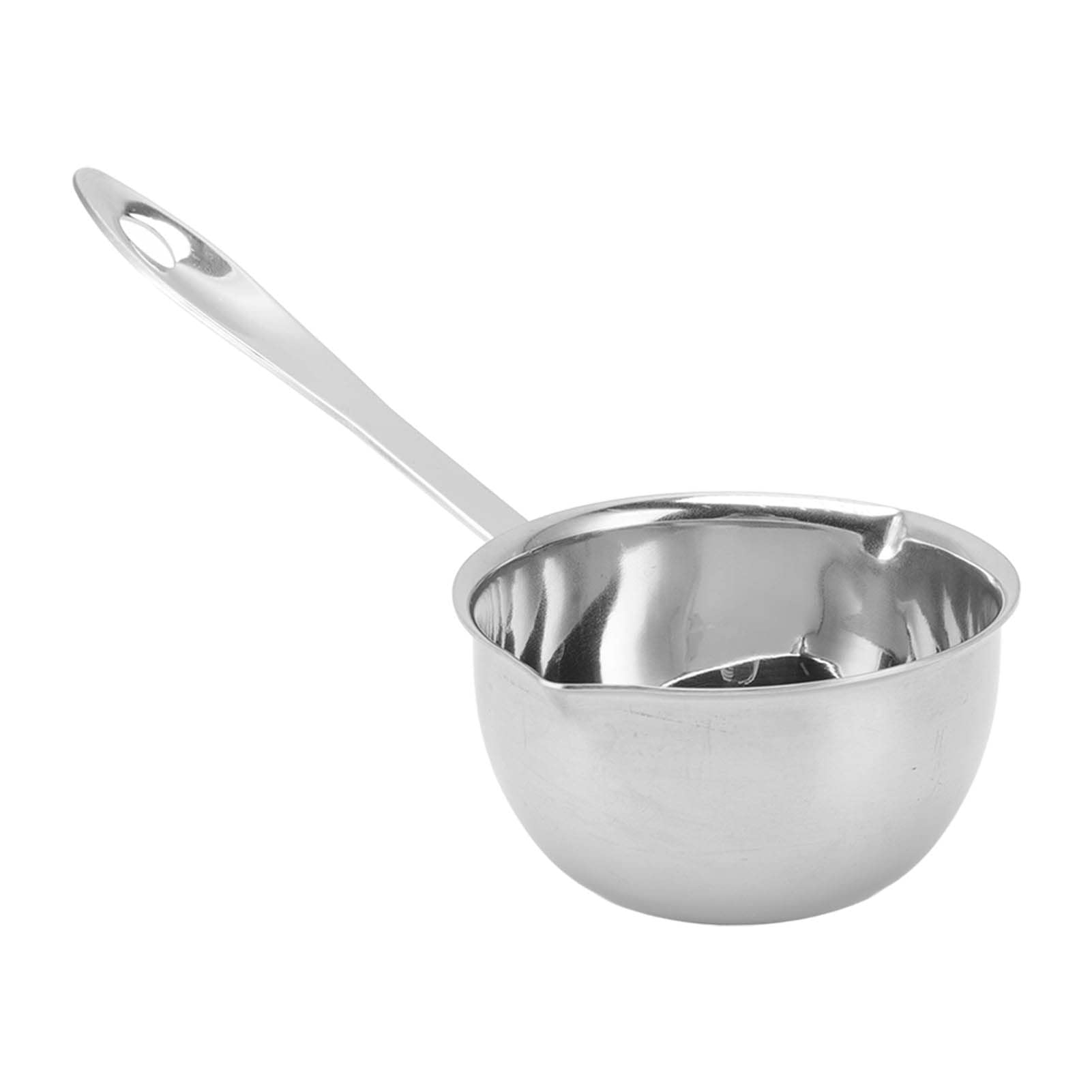 Small Saucepan, Butter Warmer Pot All In One Flat Induction Bottom Stainless Steel Mini Butter Hot Pot Milk Pot Small Saucepan(3