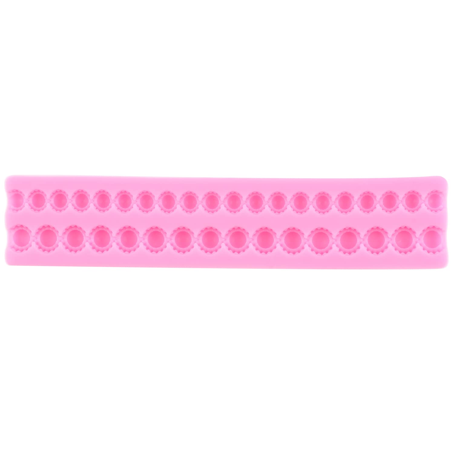 Mypracs Pearl Fondant Molds Round Pearl Chain Silicone Mold Pearls Bubbles Mold Crown Mold For Cake Decorating Cupcake Topper Ca