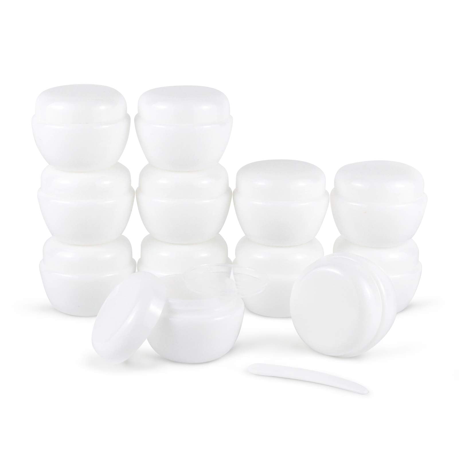 Longway 1 Oz (30Ml) Little Plastic Jars With Lids And Inner Liners | Empty Lotion Containers/Travel Cream Containers - For Salve