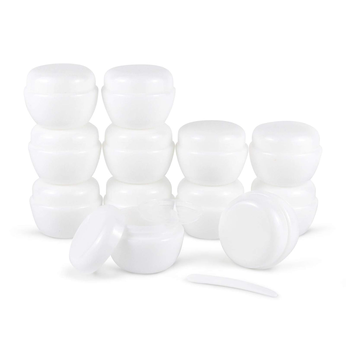 Longway 1 Oz (30Ml) Little Plastic Jars With Lids And Inner Liners | Empty Lotion Containers/Travel Cream Containers - For Salve