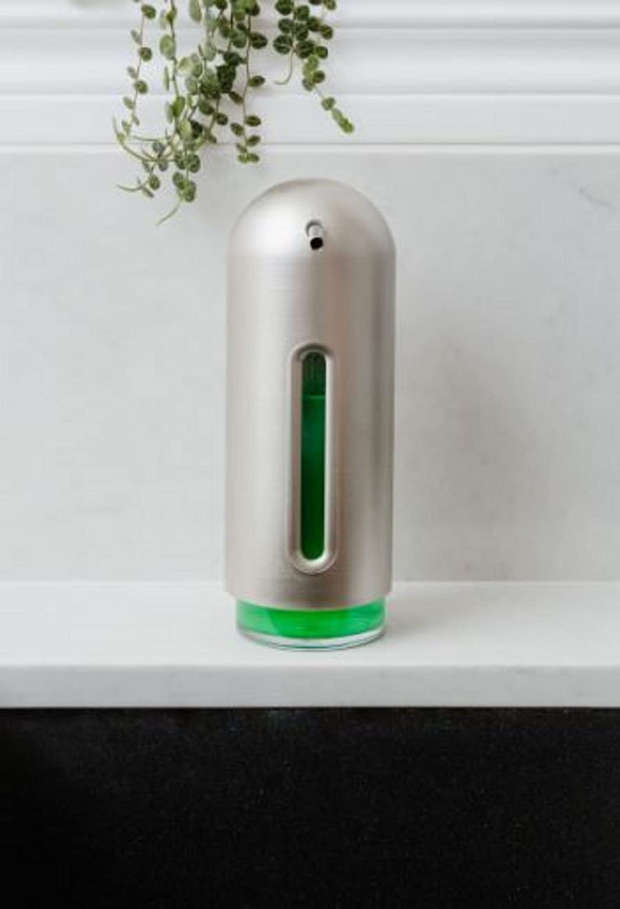 Umbra Penguin Soap Pump, Kitchen Soap Dispenser, Nickel,12 Oz (355 Ml)