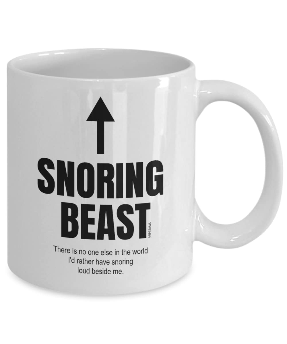 Mipomall Funny Snoring Mugs For Husband Who Snore, Best Gift For ValentineS Day, Wedding Anniversary, Birthday Cup, Christmas P