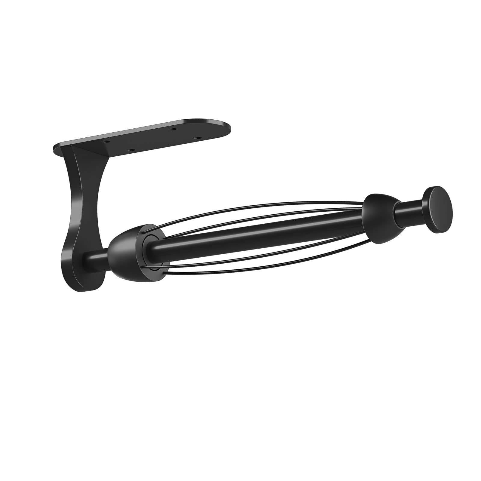 Swaitee Paper Towel Holder, Easy Tear Wall Mount Under Cabinet With Damping Function, Stainless Steel Paper Roll Holder Adhesive