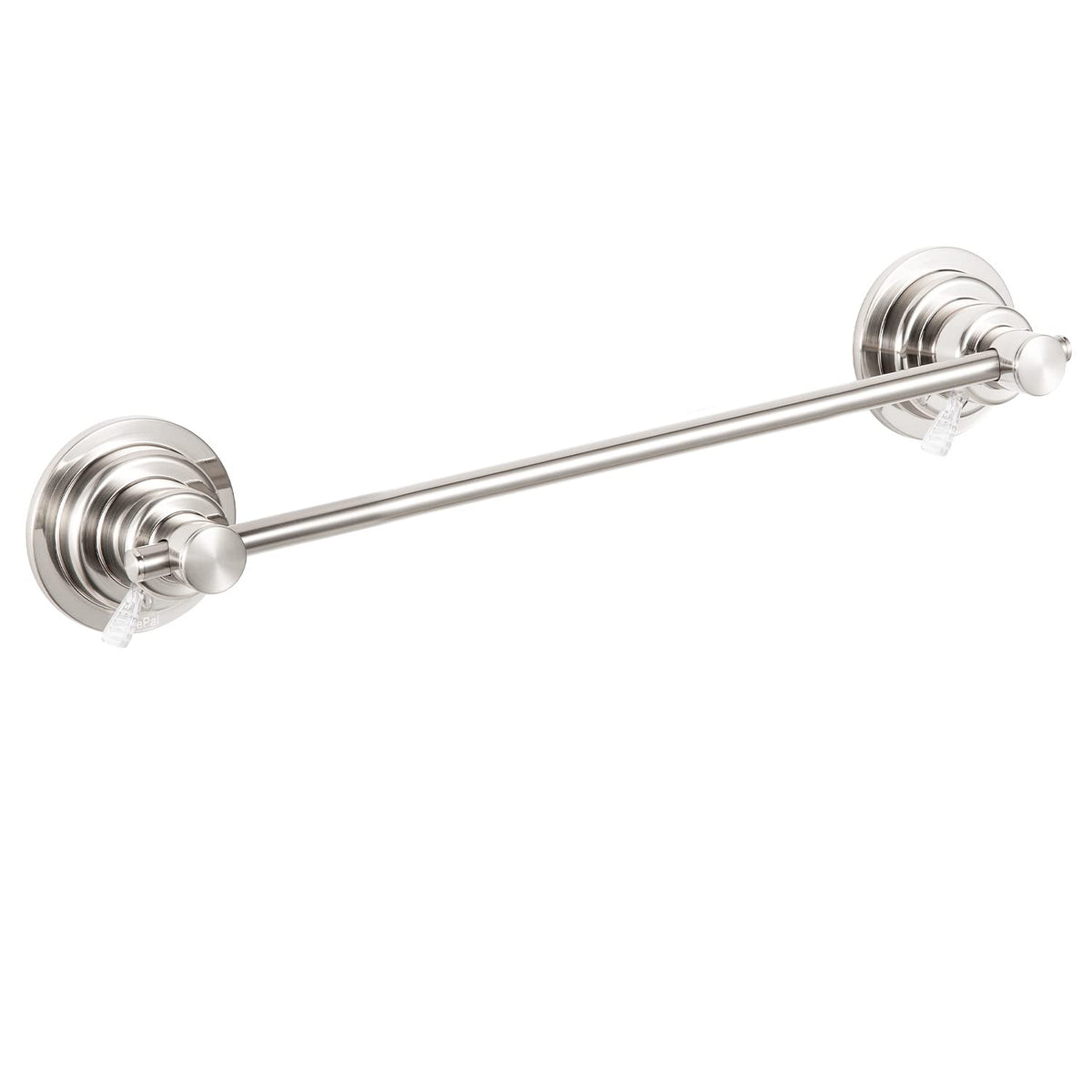 Jiepai Suction Cup Towel Bar 16 Inch,Removable Vacuum Suction Towel Holder Suction Towel Rack Brushed Nickel