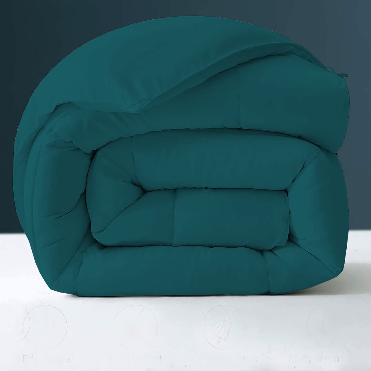 Elegant Lightweight Ac Comforter All Season Down 1200 Series, Double Bed Comforter Quilted Micro Fiber Fill 400 Gsm Comforter C