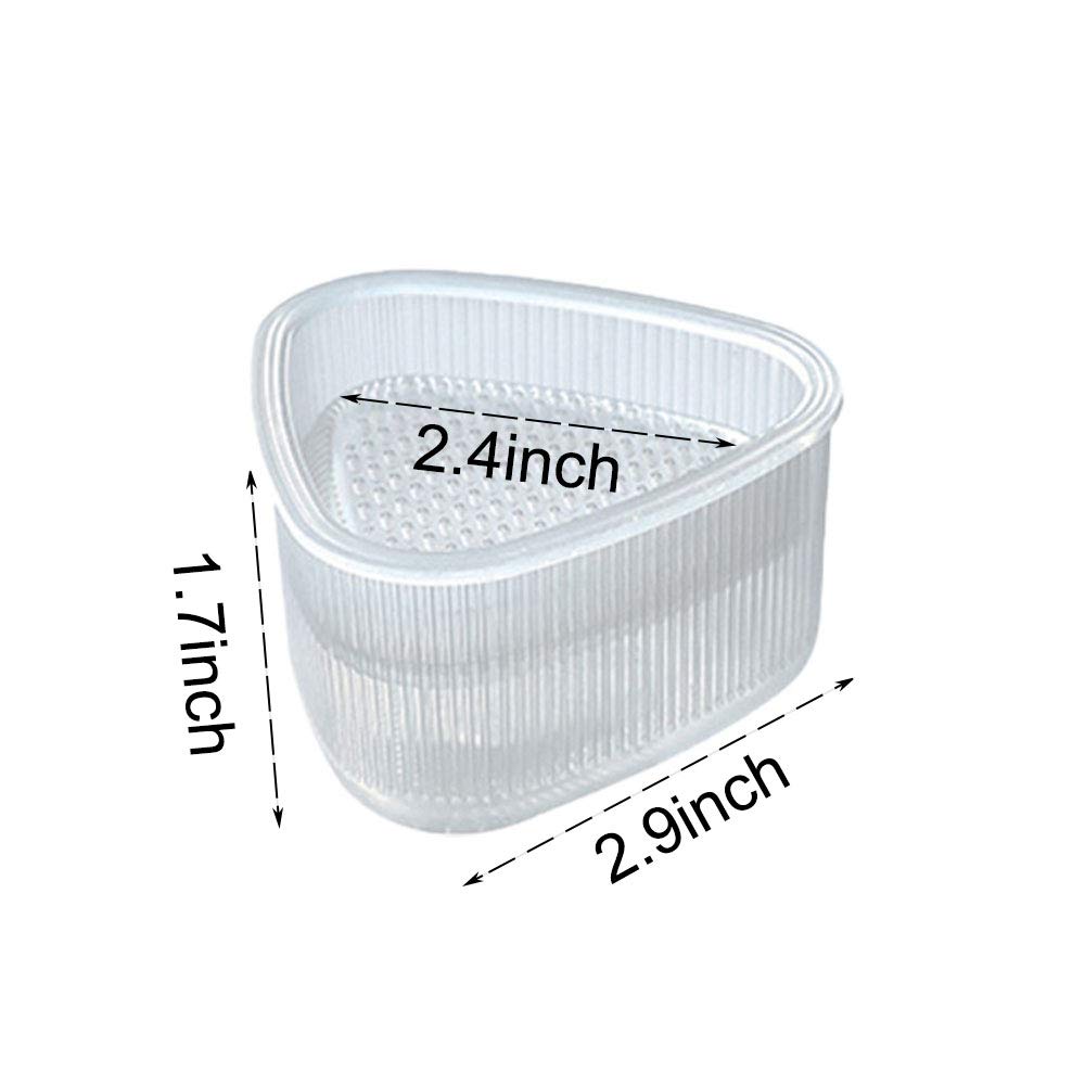 Pzrt 2Pcs Rice Ball Mold Food Press Sushi Mold Form Maker Diy Tool Sushi Tools Kitchen Gadgets (1 X L Triangle Shape + 1 X Heart