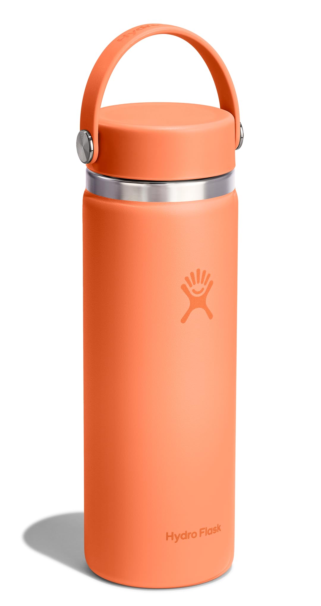 Hydro Flask Water Bottle - Insulated Stainless Steel - Wide Mouth Flex Lid, Non Spill, Leakproof and Refillable in 20 Oz Nectar