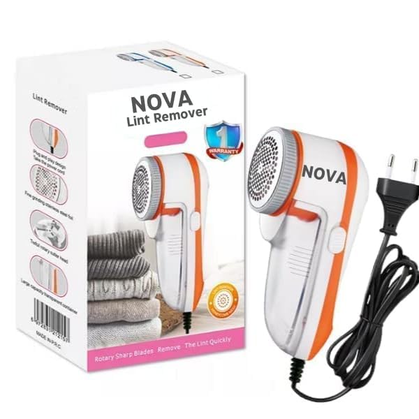 Nova Lint Remover, Brush For Woolen Sweaters, Clothes, Shirts, Jackets, Burr Remover, Pill Remover From Carpets, Curtains| 2 Yea