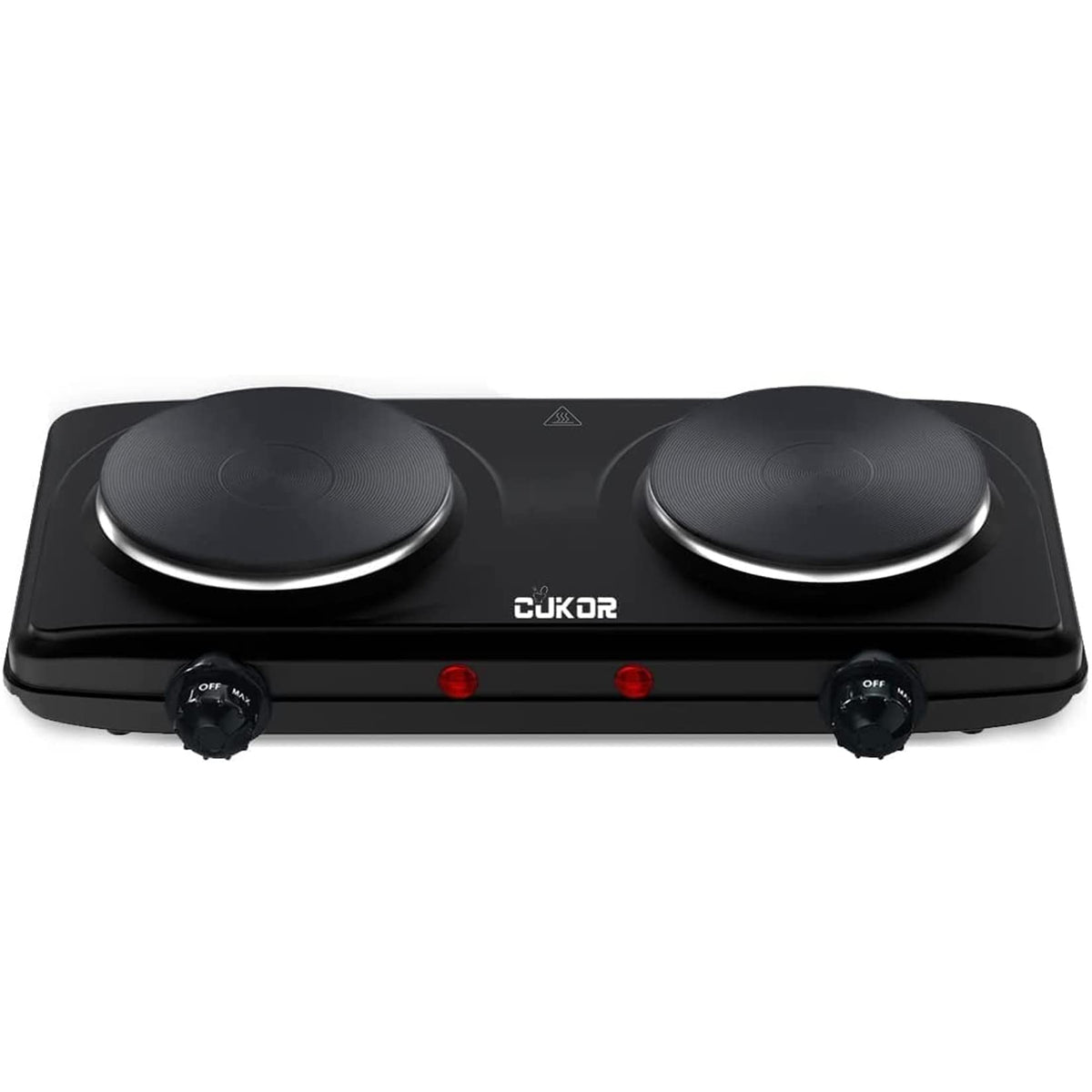 Cukor Electric Hot Plate, 1800W Countertop Burner, Dual Electric Stove, Portabel Electric Cooktop,Portabel Double Burner For Coo