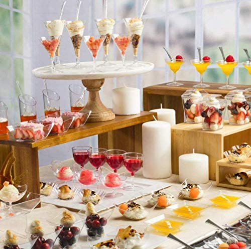 Lillian Tablesettings Mini Gourmet Dish-6 Oz | Clear | Pack Of 8 Plastic Serve Ware (64549)