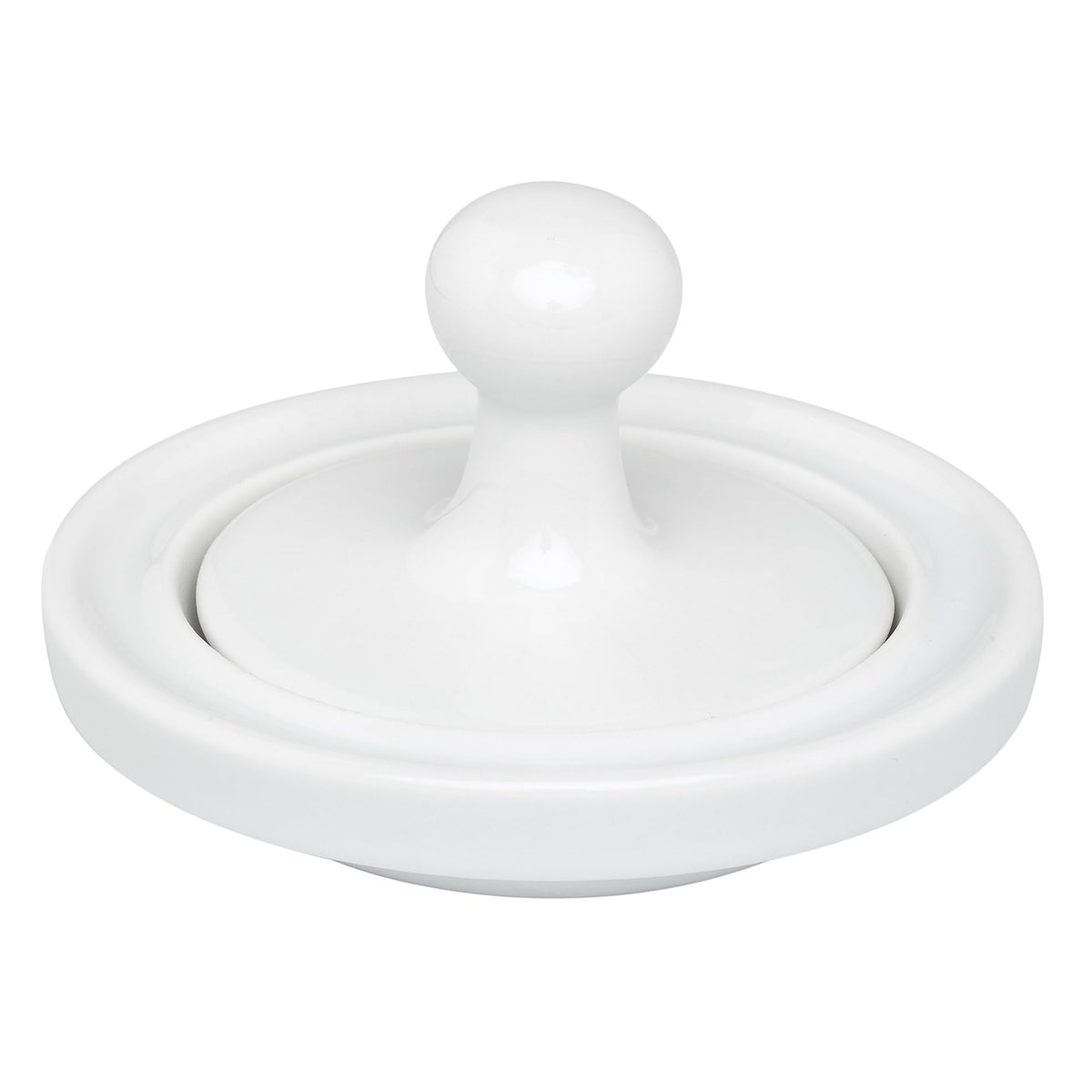 Hic Flying Saucer Mortar And Pestle Grinder, Porcelain, White