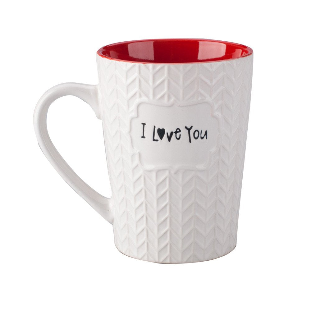 Ynsfree I Love You Mug 16 Oz Coffee Tea Cup For Dad/Father/Mom/Grandma/Ladies/Wife,Birthday/Christmas/Anniversary/Valentine,Holi