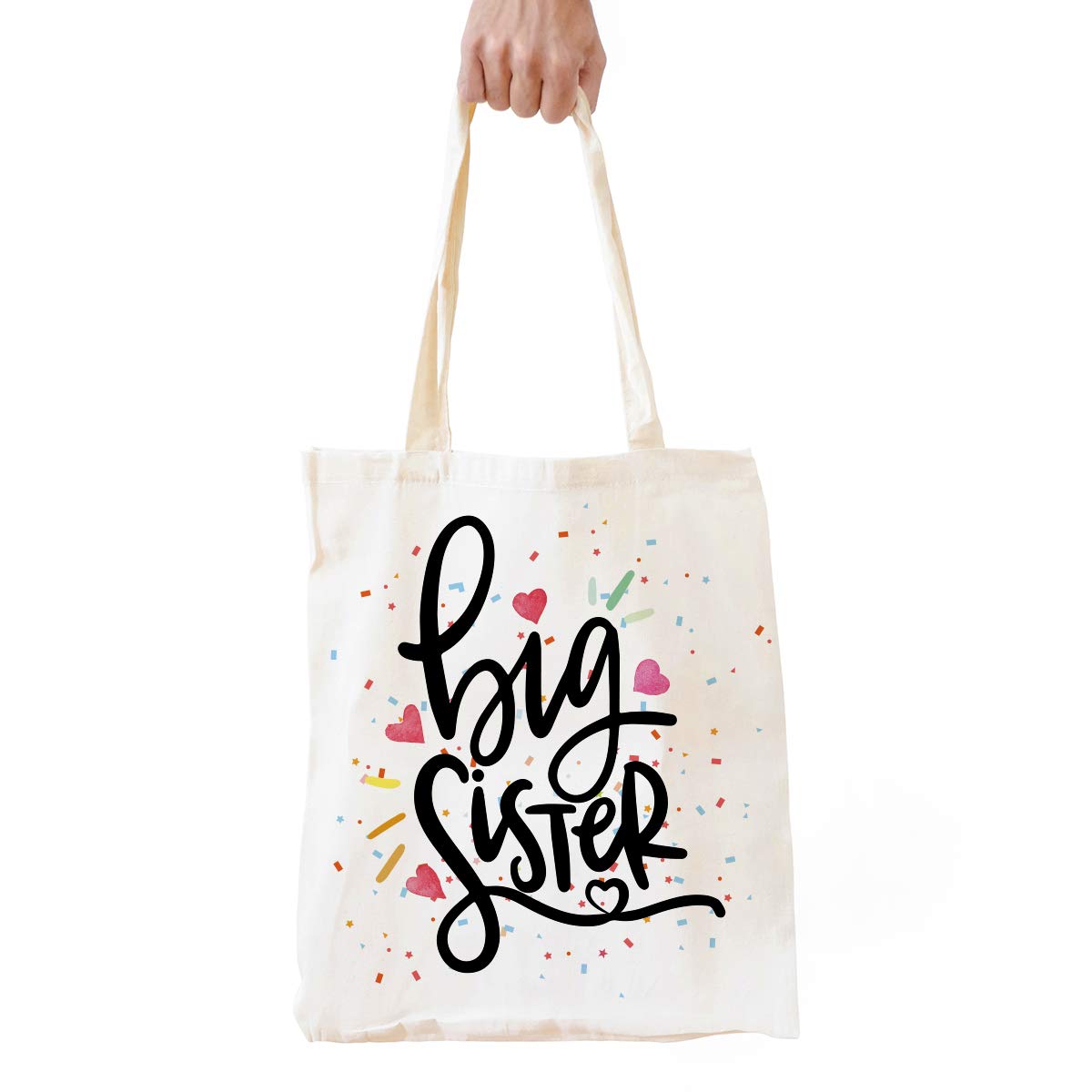 Forbidden Paper Wayan Gift Lovely Wayan Natural Cotton Reusable Tote Bag Best Sister Eco-Friendly Shopping Bag Backpack Shoulder