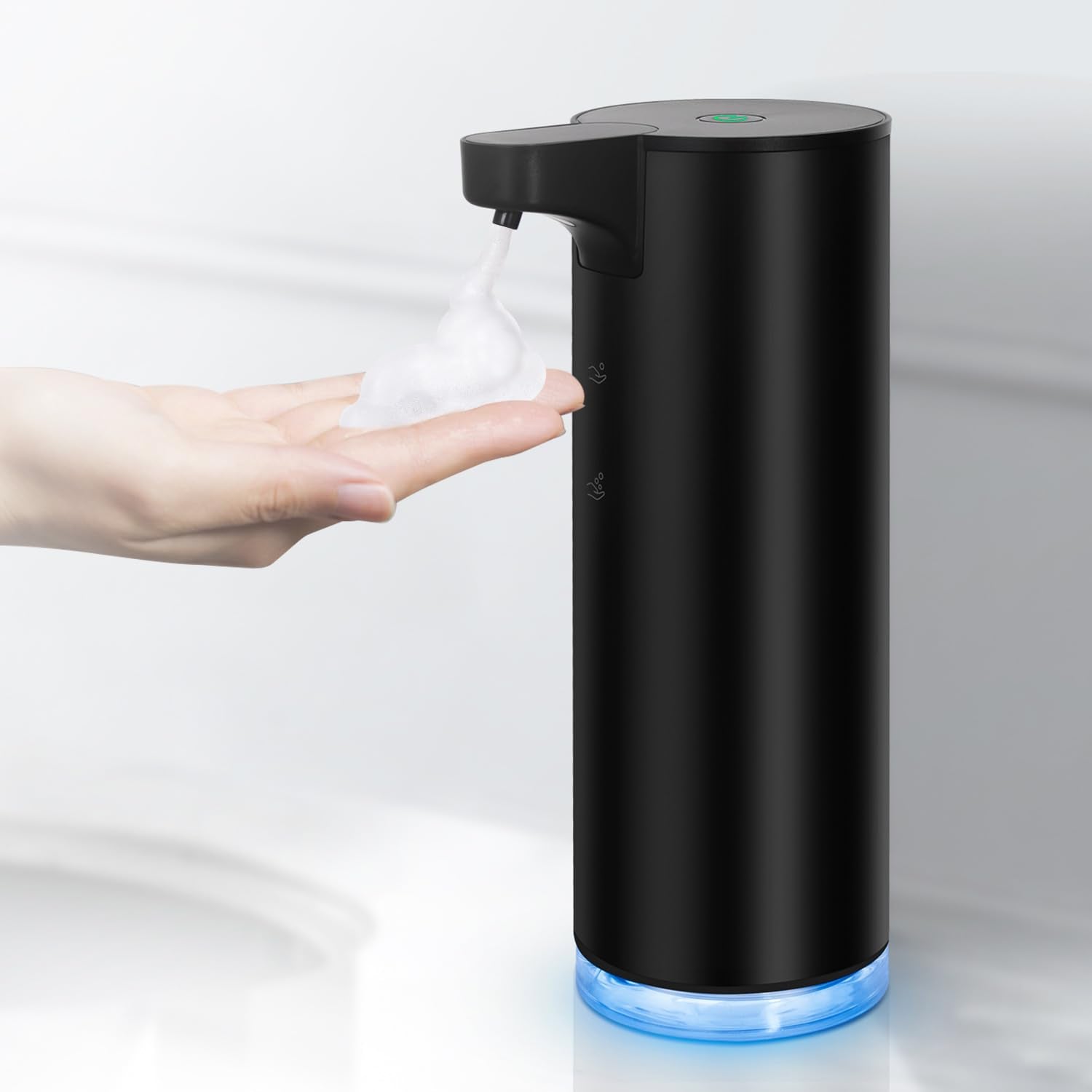 Laopao Automatic Soap Dispenser Foaming: Rechargeable Touchless Soap Dispenser Stainless Steel Foam Soap Dispenser For Bathroom