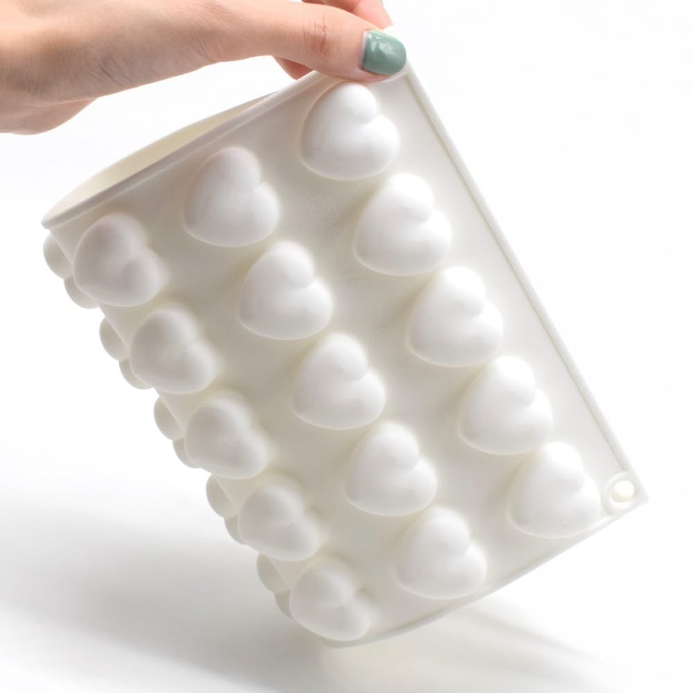 Mini 35 Holes Heart Shape Silicone Mold For Candy Chocolate Cake Mould Baking Diy Ice Tray Food Safe Kitchen Accessiories (Lover