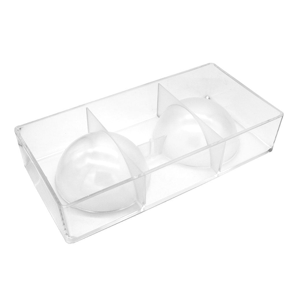Goldbaking Largest Half Ball Chocolate Mold Ball Polycarbonate Candy Mould Chocolate Semi Sphere Mold Tray (X-Large 3.94Inch)
