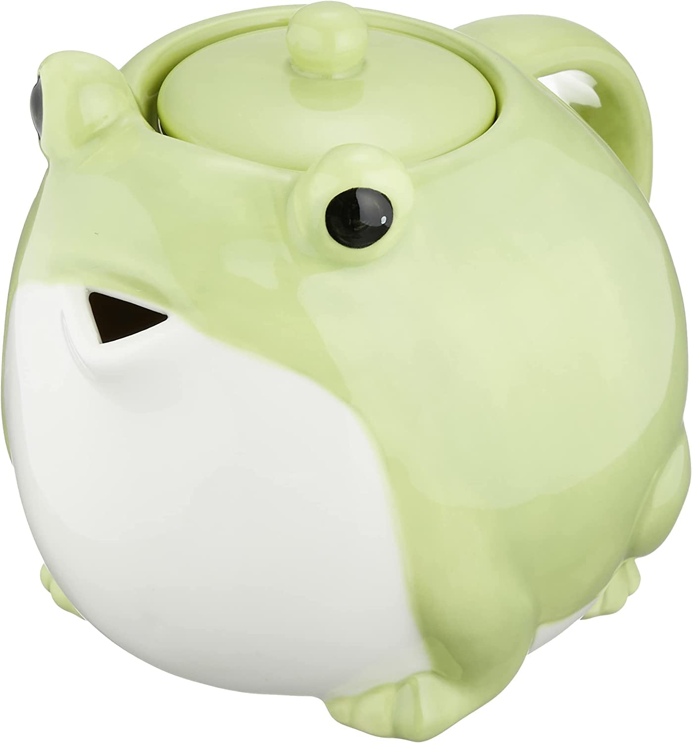 Sunart San3293 Cute Tableware Teapot & Tea Cup Set, Frog Parent And Child, 20.3 Fl Oz (600 Ml), 45.1 Fl Oz (140 Ml)
