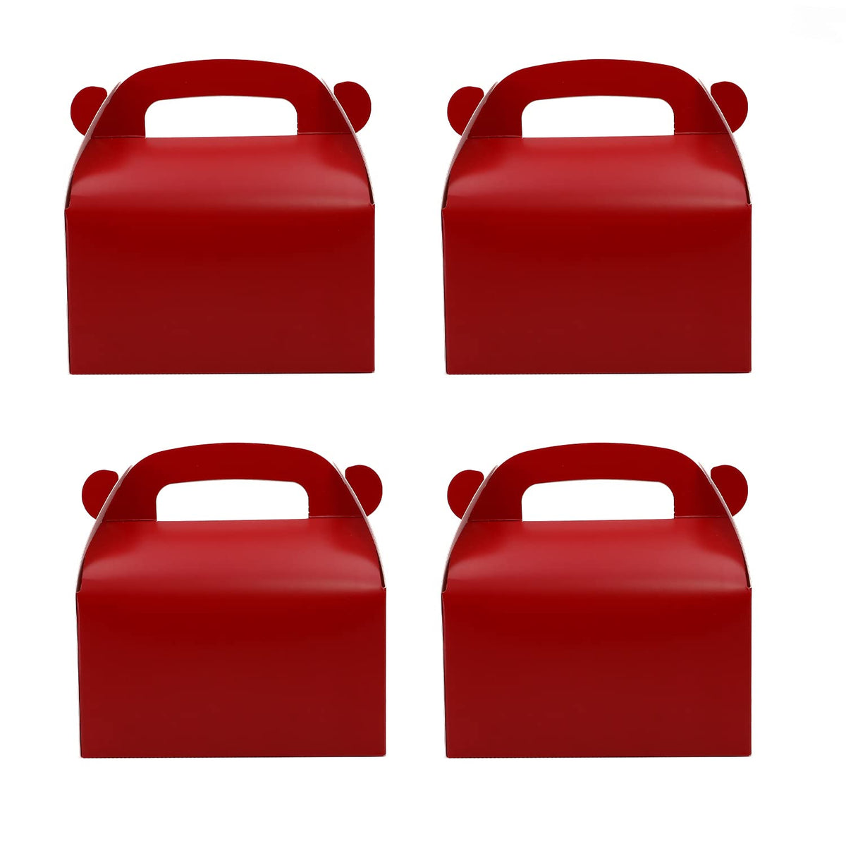 Oletx 30Pcs Dark Red Party Favor Gift Box, Gable Box,Cardboard Treat Box, Goodie Candy Box. Perfect For Christmas Birthday Or An