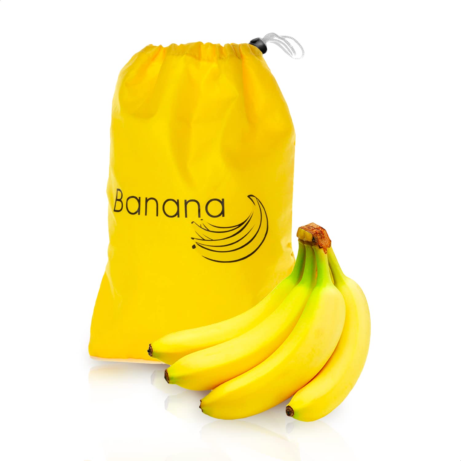 Banana And Fruit Holder Yellow Bag - Yellow Herb Saver For Refrigerator Organizer Vegetable Storage Bags Fresh Herb Storage Bags