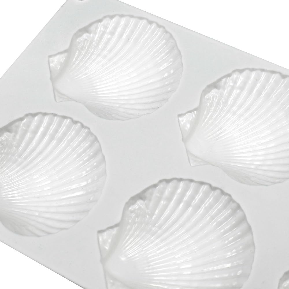 Mostsom Cake Mold Shell Shaped Silicone Baking Cookie Biscuit Mold Diy Bakeware Pan Mould Kitchen Accessories (Shell J_11.8 X6.8