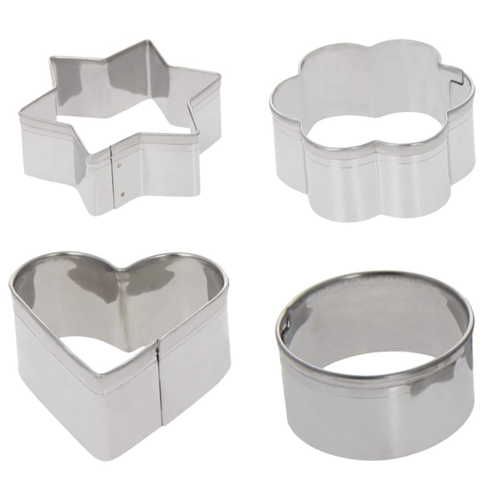 Utoolmart Non-Stick Cake Baking Mould, Cake Biscuit Decorating Mold, 12-In-1 Cookies Cutter Tools, For Pastry Dough Donut Clay,