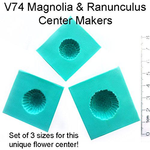 Magnolia & Ranunculus Center Maker Silicone Molds