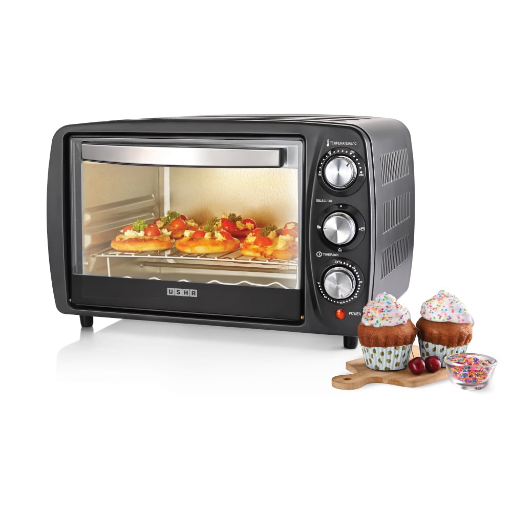 Usha Otgw 3716-16L Otg With Rotisserie,Bake, Grill, Roast, Toast,Upper & Lower Heating,Cool Touch Handle,Customised Time & Tempe