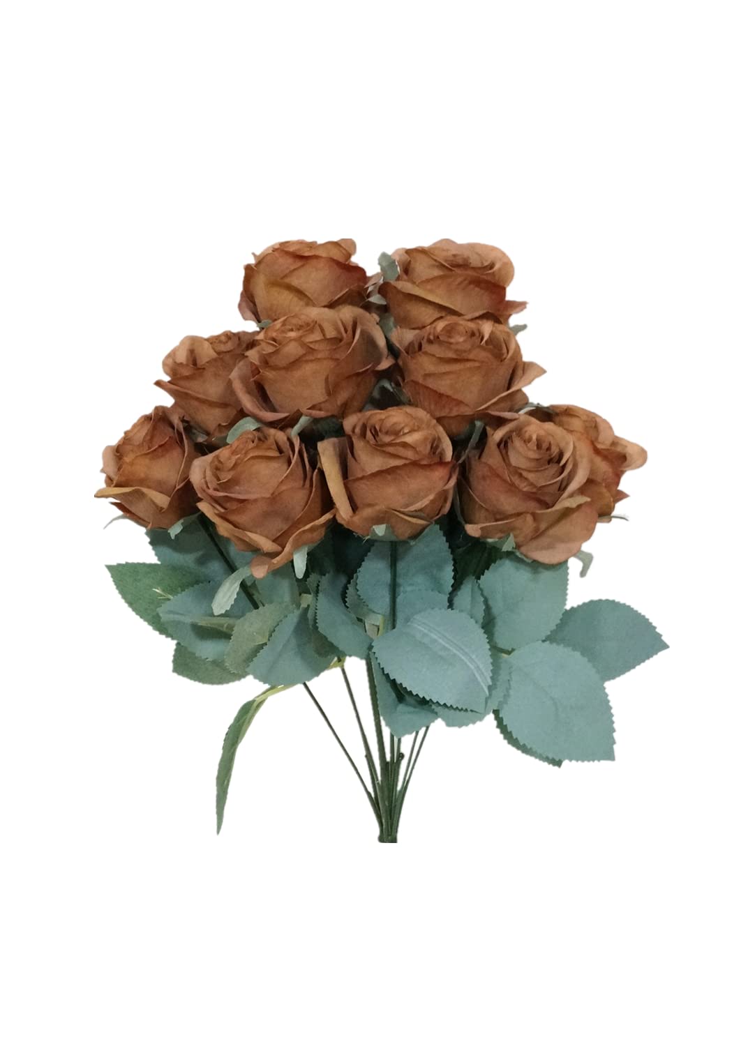 Sweet Home Deco 18 Princess Diana Rose Silk Artificial Flower (10 Stems/10 Flower Heads) Wedding Party Home Decorations Fall W