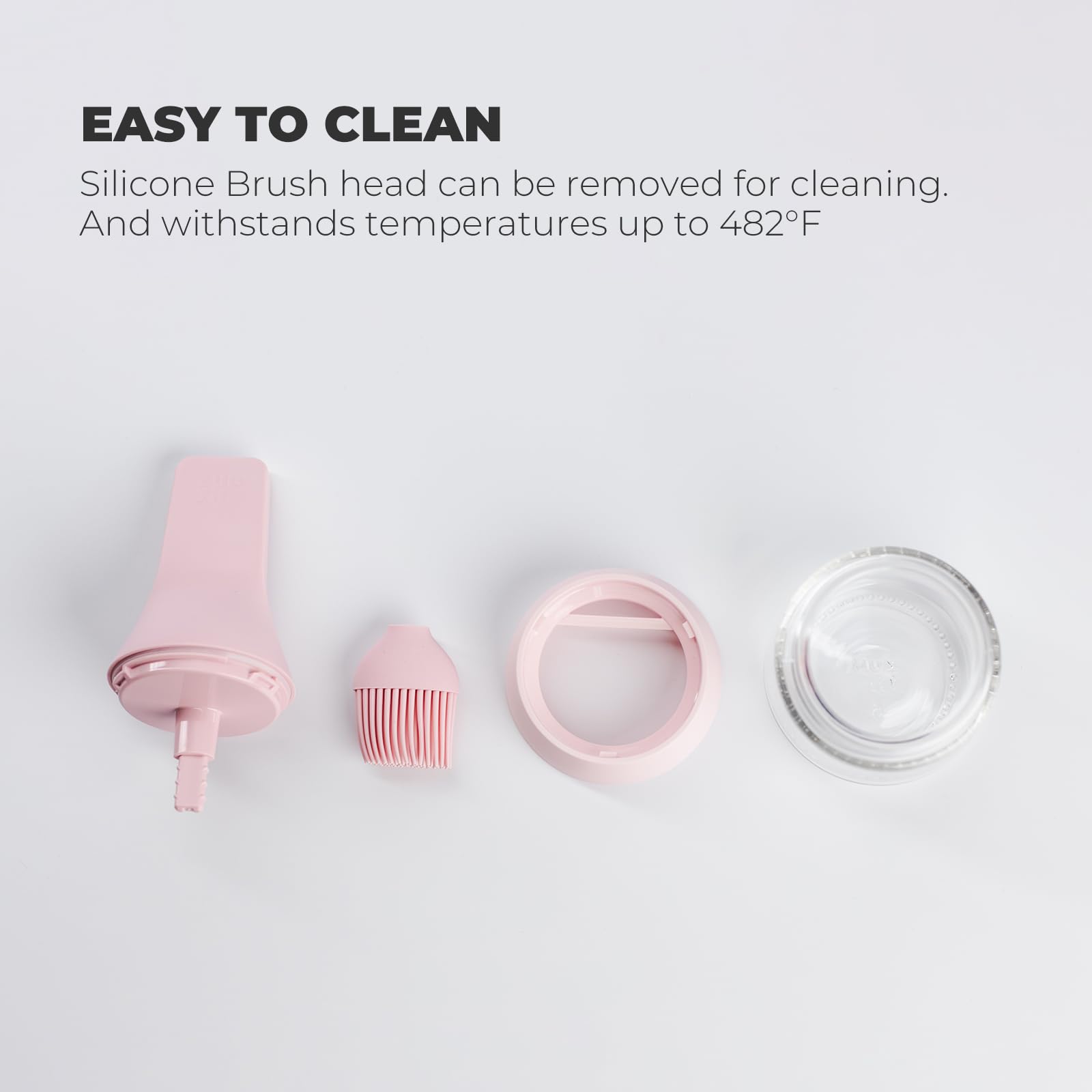 Zuutii Oil Dispenser With Silicone Brush For Cooking,Glass Oil Bottle With Heat Resistant Basting Brushes For Baking, Food Brush