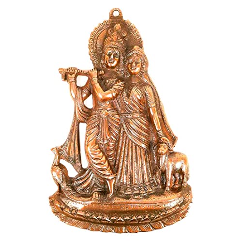 Apka Mart The Online Shop Radha Krishna Idol Wall Hanging Art | Wedding Gift for Couples - for Home, Living Room, Office, Puja, 
