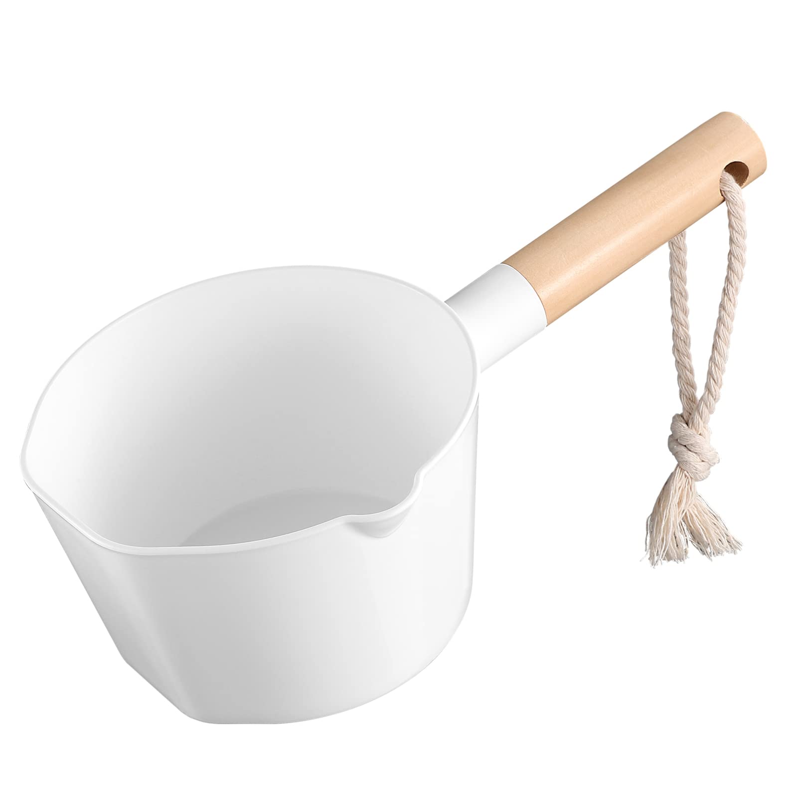 Hemoton Water Ladle long handle,Plastic Water Ladle,Bathroom Hair Washing Scoop,Bath Dipper Spoons,Kitchen, Scoop with String,Sp