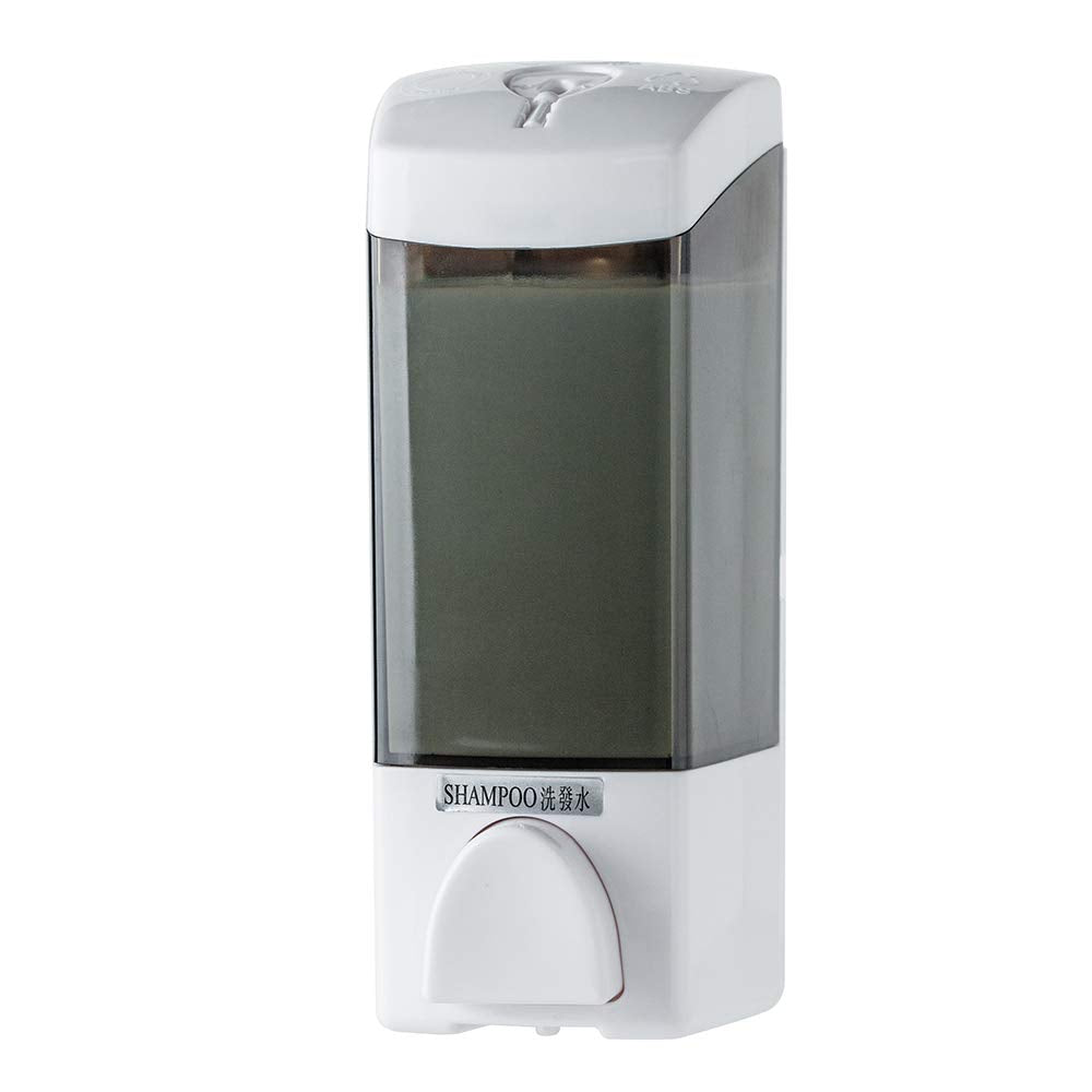 Adhesive Soap Dispenser 300Ml, Drill Free With Adhesive Or Wall Mount With Screws Hand Dispenser Shampoo Shower Gel Lotion Conta