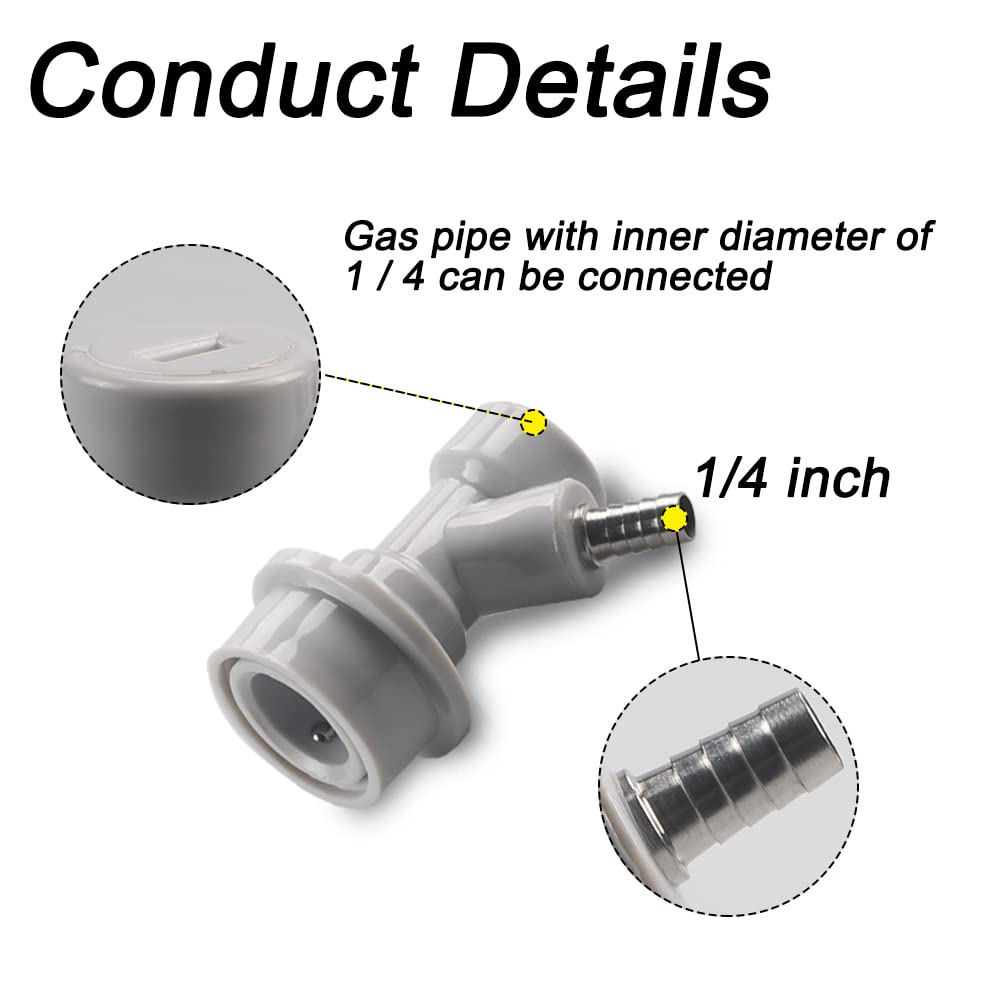 Cornelius Keg Ball Lock Disconnects - Luckeg Brand Homebrewing Keg Fitting Ball Lock Disconnects Barb For Corny Keg
