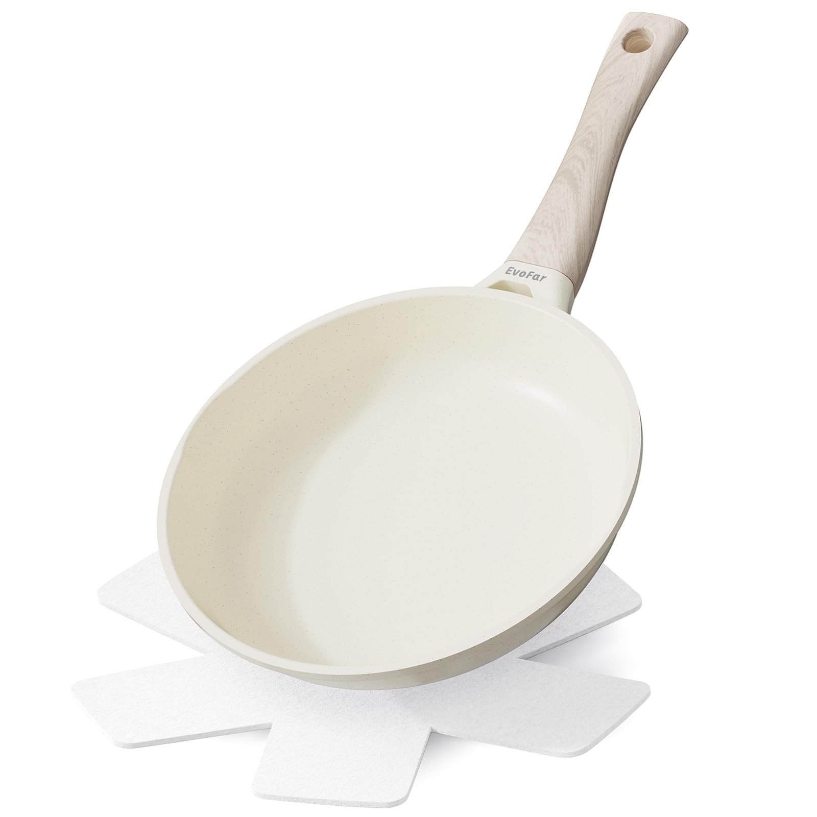 EvoFar 10 Inch Nonstick Frying Pan, Granite Skillet PFAS/PTFE/PFOA Free