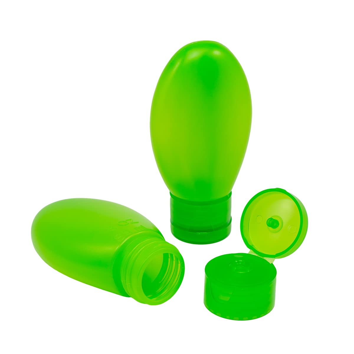Flents Travel Wide Mouth Container For Shampoo, Conditioner Or Lotion, Flip Cap For Easy Opening, Tsa Approved, Durable And Refi