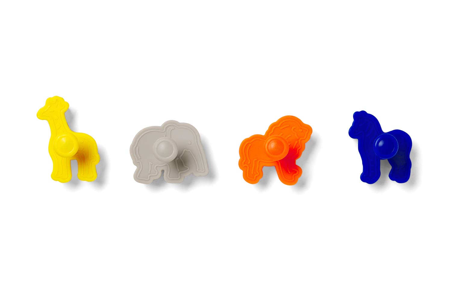 Fox Run Stamp Animal Cookie Cutters, Set Of 4, Safari, Multicolor