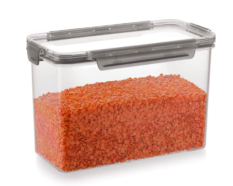 Homies, Acrylic Airtight Stackable Modular Storage Canister Jar Container For Dry Fruits, Cereals, Pulses, Pasta, Oats Etc. With
